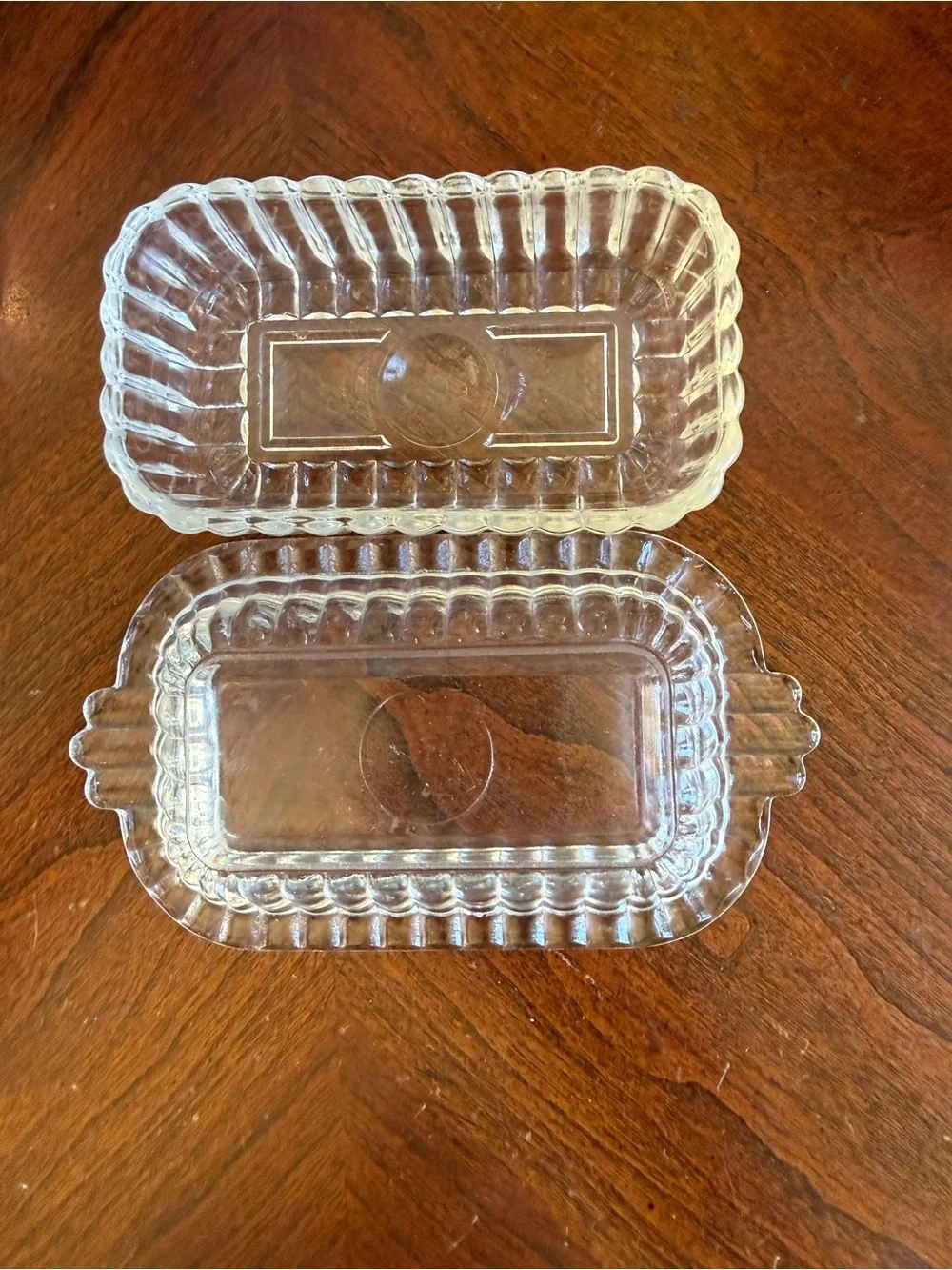 Antique Hazel - Atlas art deco covered butter  dish